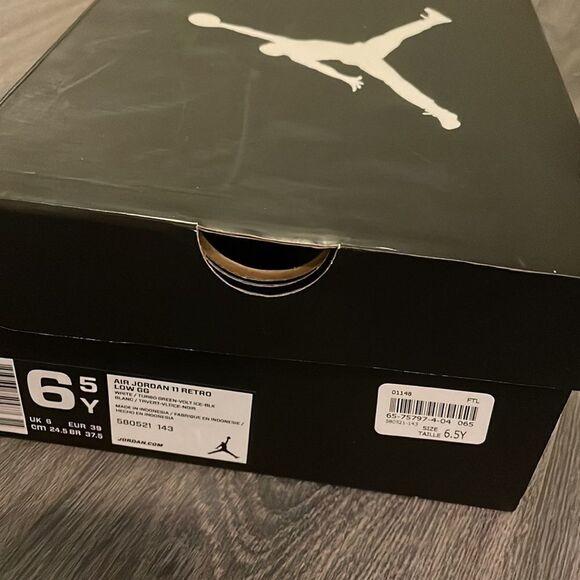 Kids AIR JORDAN 11 RETRO LOW KIDS US6.5Y EU39 - Picture 4 of 4